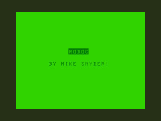 Game cover: Rodoc Adventure