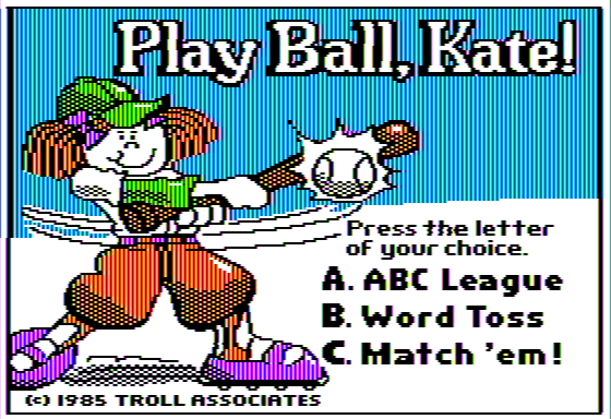 Game cover: Play Ball, Kate!
