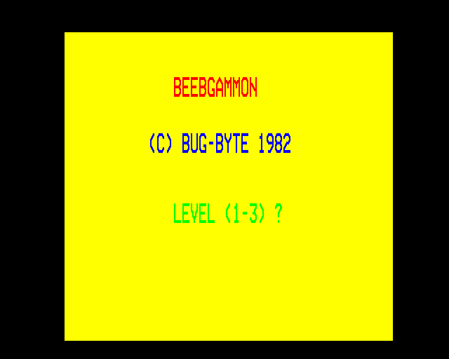 Game cover: Backgammon