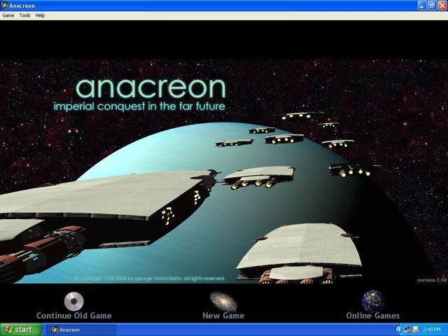 Game cover: Anacreon: Imperial Conquest in the Far Future