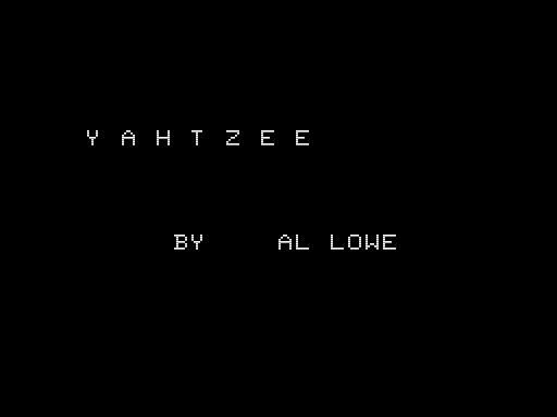 Game cover: Yahtzee