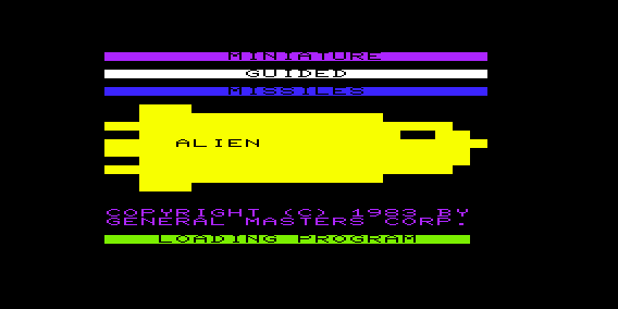 Game cover: Miniature Guided Missiles