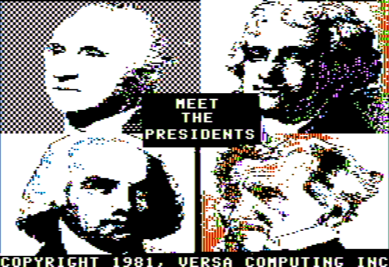Game cover: Meet the Presidents