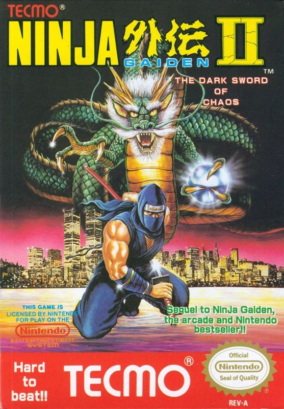 Game cover: Ninja Gaiden II: The Dark Sword of Chaos