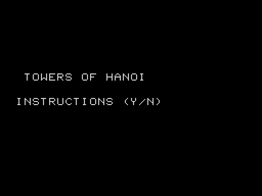Game cover: Towers of Hanoi