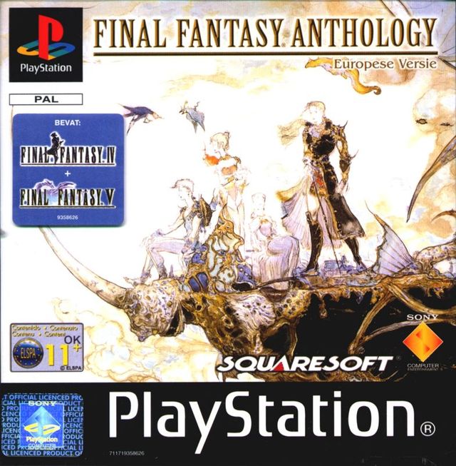 Game cover: Final Fantasy: Anthology - European Edition
