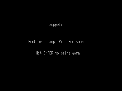 Game cover: Zeppelin