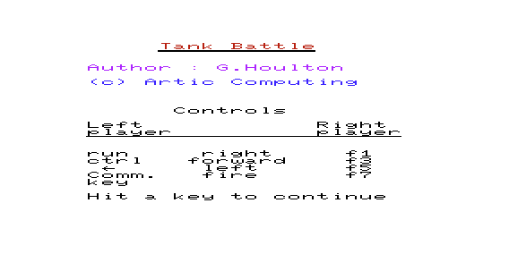 Game cover: Tank Battle