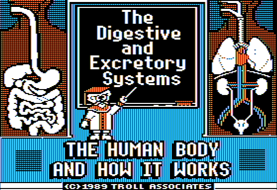 Game cover: The Human Body and How it Works: The Digestive and Excretory Systems