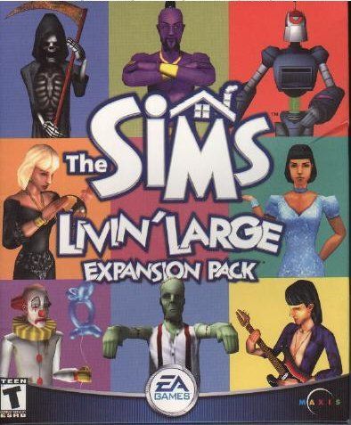 Game cover: The Sims: Livin' Large