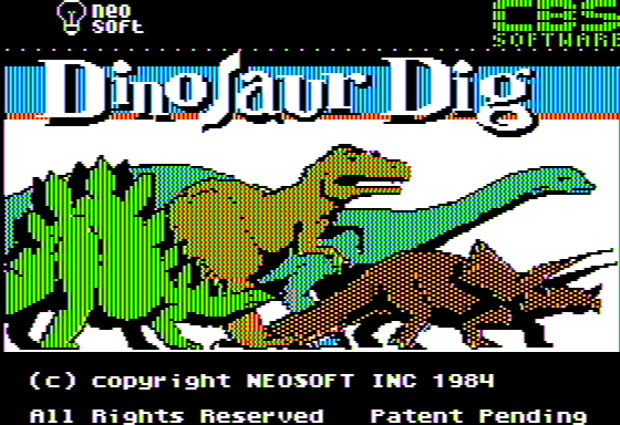 Game cover: Dinosaur Dig