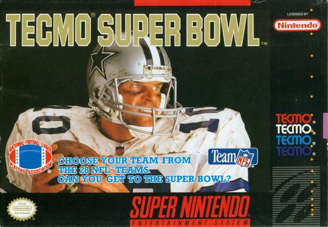 Game cover: Tecmo Super Bowl