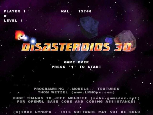 Game cover: Disasteroids 3D
