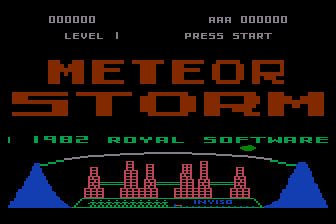 Game cover: Meteor Storm