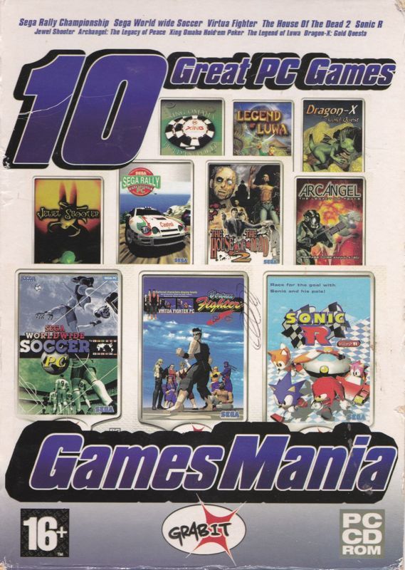 Game cover: Games Mania: 10 Great PC Games