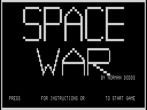 Game cover: Space War