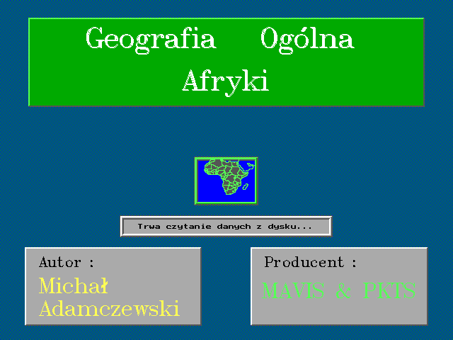 Game cover: Geografia Ogólna Afryki