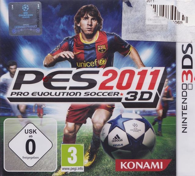 Game cover: Pro Evolution Soccer 2011 3D