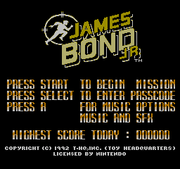 Game cover: James Bond Jr