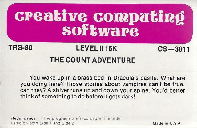 Game cover: The Count