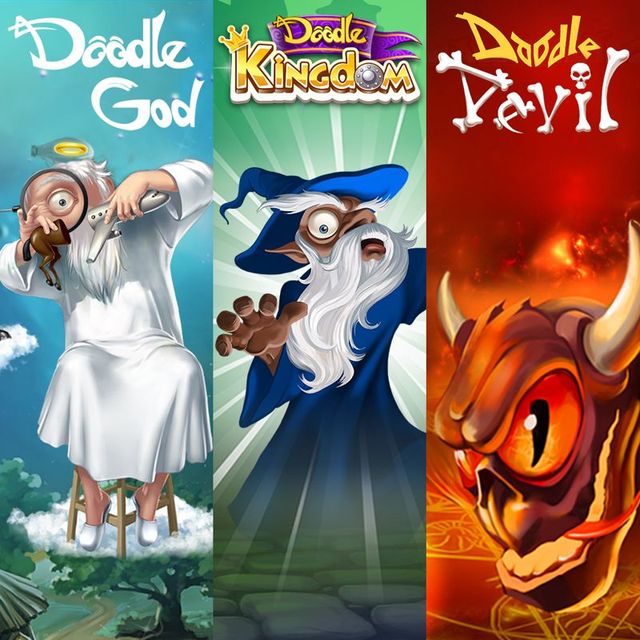 Game cover: Doodle God, Doodle Devil & Doodle Kingdom