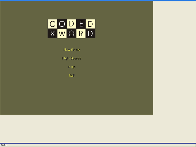 Game cover: Coded X-Word