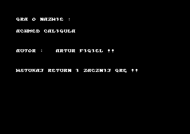 Game cover: Achmed Caligula