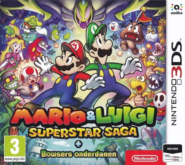 Game cover: Mario & Luigi: Superstar Saga + Bowser's Minions