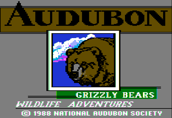Game cover: Audubon Grizzly Bears: Wildlife Adventures