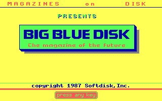 Game cover: Big Blue Disk #11