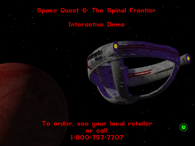 Game cover: Space Quest 6: The Spinal Frontier Interactive Demo