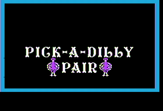 Game cover: Pick-A-Dilly Pair