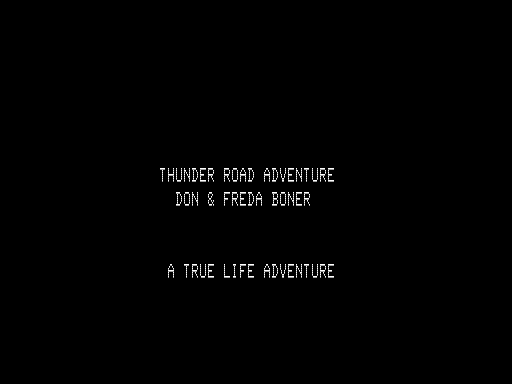 Game cover: Thunder Road Adventure