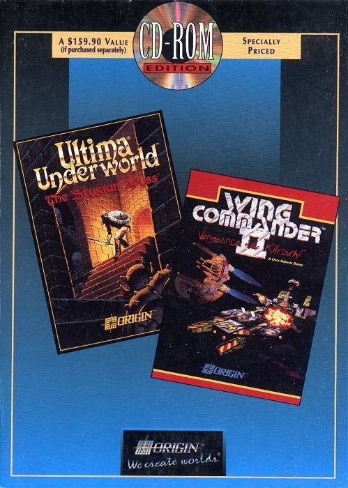 Game cover: Ultima Underworld: The Stygian Abyss / Wing Commander II: Vengeance of the Kilrathi (CD-ROM Edition)