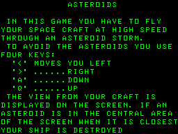 Game cover: 3D Asteroids