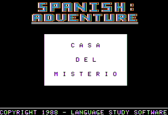 Game cover: Spanish Adventure: Casa Del Misterio