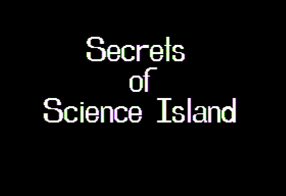 Game cover: The Secrets of Science Island