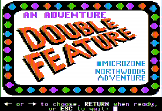 Game cover: An Adventure Double Feature