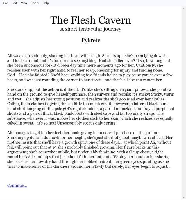 Game cover: The Flesh Cavern