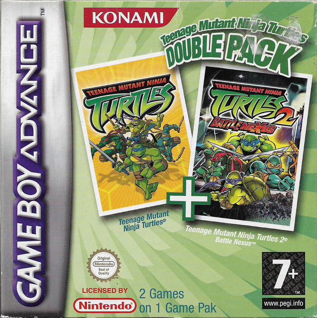 Game cover: Teenage Mutant Ninja Turtles: Double Pack
