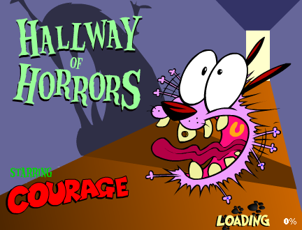 Game cover: Hallway of Horrors, Starring Courage