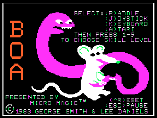 Game cover: Boa