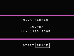 Game cover: Nick Neaker