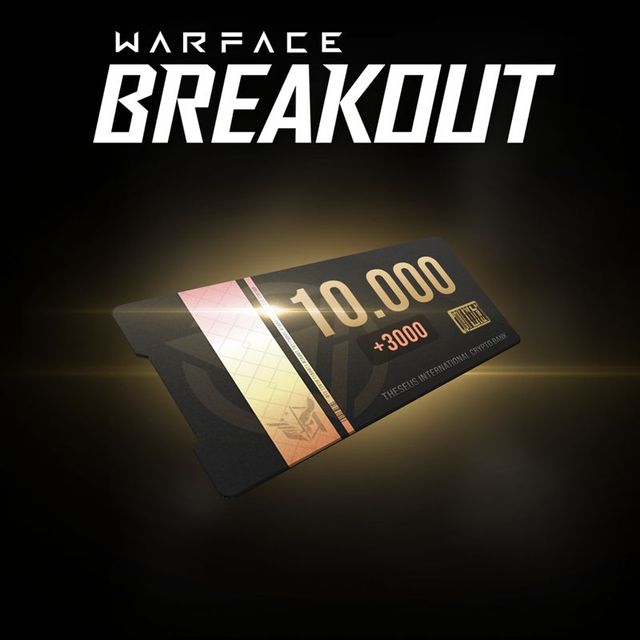 Game cover: Warface: Breakout - 10,000 Coins (+3000 bonus)