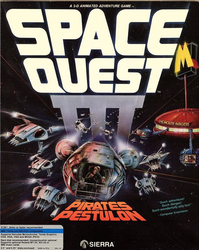 Game cover: Space Quest III: The Pirates of Pestulon