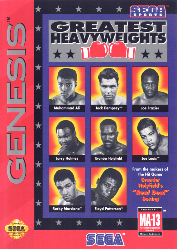 Game cover: Greatest Heavyweights