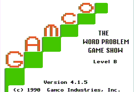 Game cover: The Word Problem Game Show