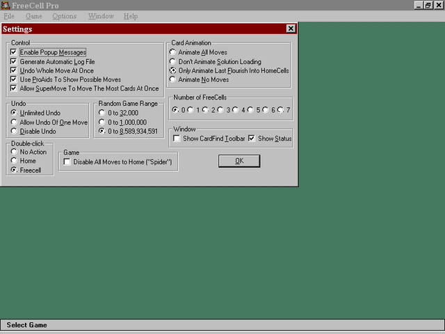 Game cover: FreeCell Pro