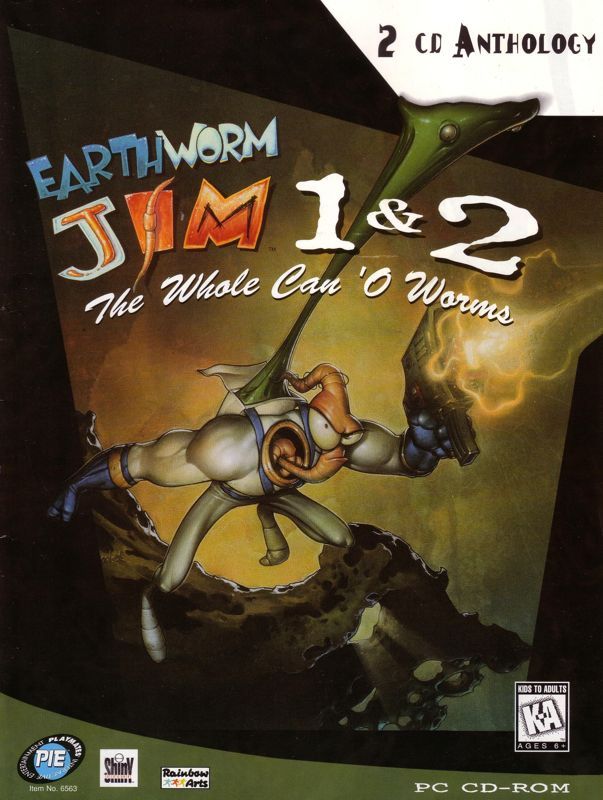 Game cover: Earthworm Jim 1 & 2: The Whole Can 'O Worms