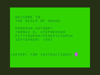 Game cover: The Realm of Nauga